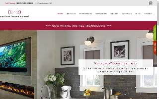 Custom Home Sound website