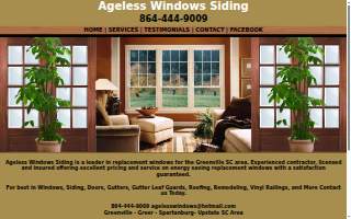 Ageless Windows & Siding of Greenville website