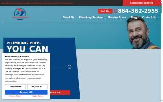 Greenville Plumbing Pros website