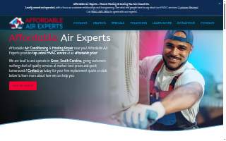 Affordable Air Experts website