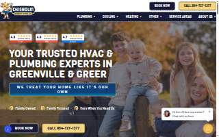 Chisholm Plumbing, Heating & Air Conditioning website