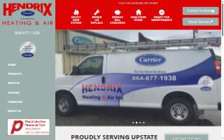 Hendrix Heating & Air Conditioning website