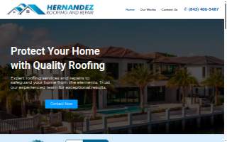 Hernandez Roofing and Repair LLC of Hanahan website