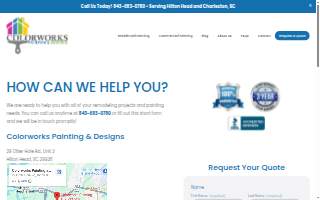 Colorworks Painting and Designs website