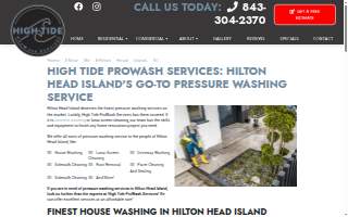 High Tide Pressure Washing website