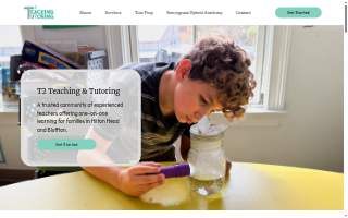 T2 Teaching and Tutoring- Hilton Head website