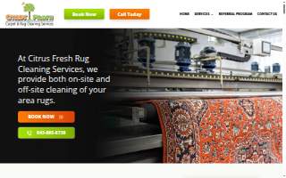 Citrus Fresh Carpet & Rug Cleaning Services of James Island website