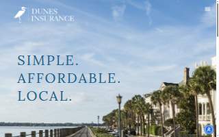 Dunes Insurance website
