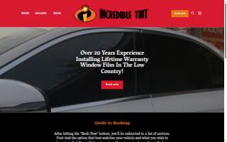 Incredible Tint website