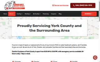 Comfort Systems of York County website
