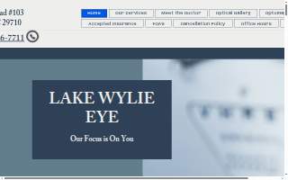 Lake Wylie Eye website