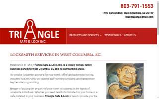 Triangle Safe & Lock website