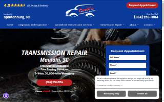 Cook's Transmission Services website