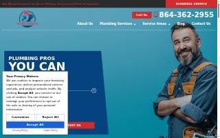 Greenville Plumbing Pros of Mauldin website