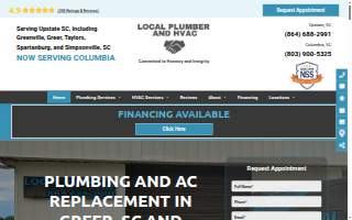Local Plumber and HVAC website