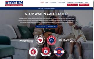 Staten Plumbing HVAC Electric website