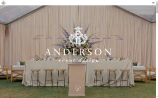 Anderson Event Design of Mount Pleasant website