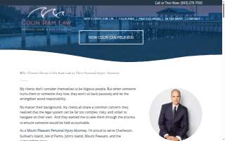 Colin Ram Law, LLC of Mount Pleasant website