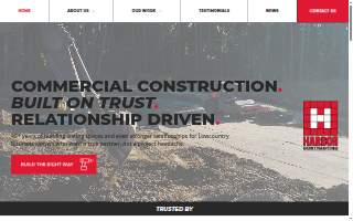 Harbor Contracting website