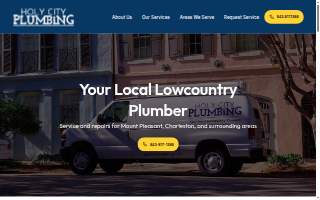Holy City Plumbing website