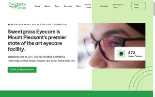 Sweetgrass Eyecare website
