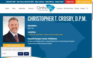 Christopher T. Crosby, D.P.M. of Murrells Inlet website