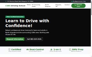 CSRA Driving School website