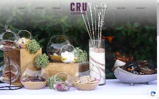Cru Catering website