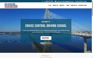 Cruise Control Driving School website
