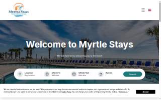 Myrtle Stays, LLC website