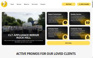 CLT Appliance Repair Rock Hill website