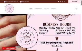 I Love Nail Bar website