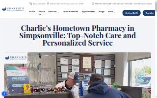 Charlie's Hometown Pharmacy website