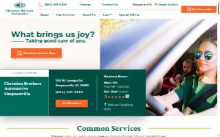 Christian Brothers Automotive Simpsonville website