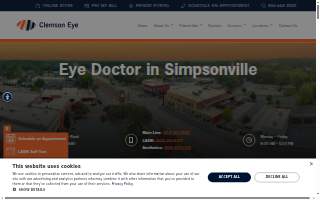 Clemson Eye of Simpsonville website