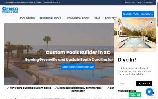 Genco Pools & Spas website