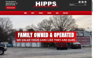 Hipps Automotive Services Center website