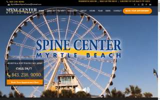 Myrtle Beach Spine Center, PA of Socastee website