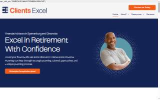 Clients Excel Financial Planning website