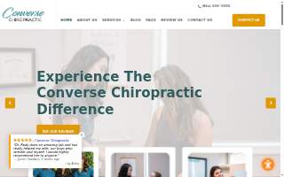 Converse Chiropractic website