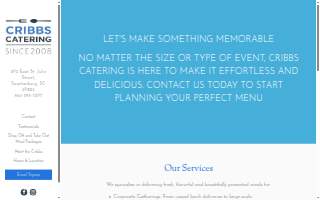 Cribbs Catering website