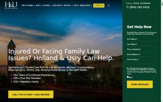 Holland & Usry Personal Injury & Family Law website