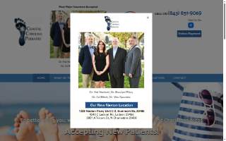 Coastal Carolina Podiatry website