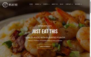 Just Eat This Catering website