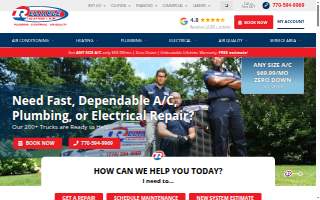 Reliable Heating and Air, LLC website