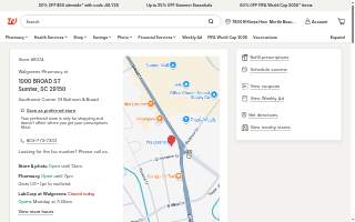 Walgreens Pharmacy website