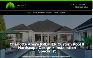 Limelight Outdoors and Pools website
