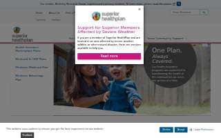 Superior Health and Wellness website