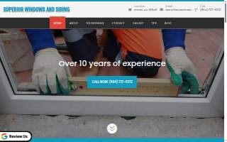 Superior Windows and Siding website