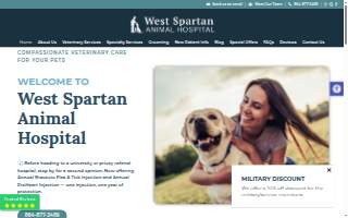 West Spartan Animal Hospital website